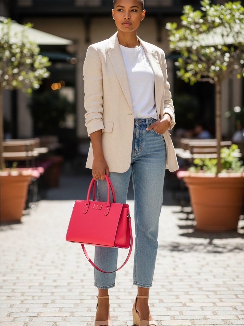 Nwot Kate Spade Wellesley Durham Satchel Handbag - Neon Coral Pink + Dust Bag